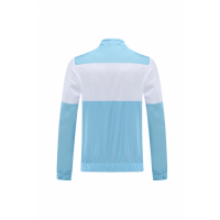 Manchester City Windbreaker Hoodie Kit (Jacket+Pants) Light Blue&White 2021/22
