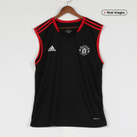 Manchester United Sleeveless Training Top - Black