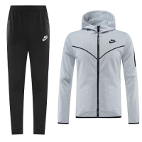 Customize Hoodie Training Kit (Jacket+Pants) Gray 2021/22