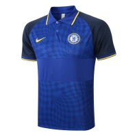 Chelsea Core Polo Shirt Blue 2021/22