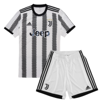 Juventus Kids Soccer Jersey Home Whole Kit(Jersey+Shorts+Socks) Replica 2022/23