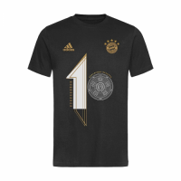 FC Bayern T-Shirt 10th Consecutive Championship Black Replica 2021/22