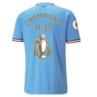 Manchester City Soccer Jersey ''CHAMPIONS 2021-22+CUP" Home Replica 2022/23