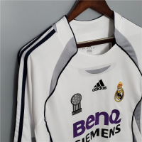 Real Madrid Retro Jersey Long Sleeve Home 2006/07