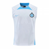 Inter Milan Sleeveless Training Kit (Top+Shorts) White 2022/23