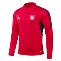 Bayern Munich Zipper Sweat Training Kit(Top+Pants) Red 2022/23