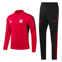 Bayern Munich Zipper Sweat Training Kit(Top+Pants) Red 2022/23
