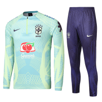 Brazil Training Zipper Sweat Kit(Top+Pants) Green 2022