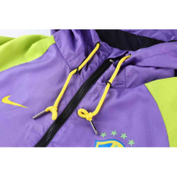 Brazil Windbreaker Hoodie Jacket Black&Lavender 2021/22