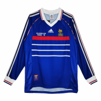France Retro Long Sleeve Jersey World Cup 1998