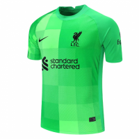 Liverpool Soccer Jersey Goalkeeper Green Replica 2021/22