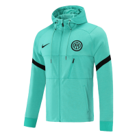 Inter Milan Hoodie Training Kit (Jacket+Pants) Green 2022/23