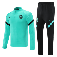 Inter Milan Zipper Sweatshirt Kit(Top+Pants) Green 2022/23