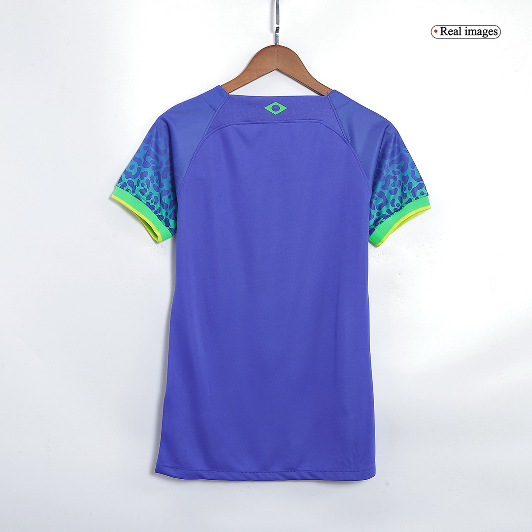 Brazil Women's NEYMAR JR #10 Away Jersey Replica World Cup 2022