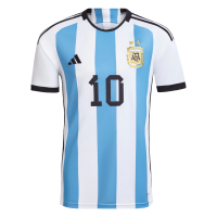 Argentina Messi #10 Home Jersey Replica World Cup 2022