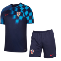 Croatia Soccer Jersey Away Kit(Jersey+Shorts) Replica World Cup 2022