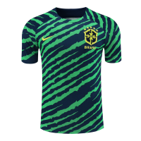 Brazil Pre-Match Jersey+Short Green World Cup 2022