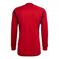 Spain Long Sleeve Jersey Home Player Version World Cup 2022