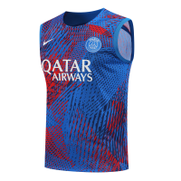 PSG Sleeveless Training Kit (Top+Shorts) Blue 2022/23