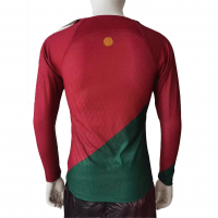 Portugal Long Sleeve Jersey Home Player Version World Cup 2022