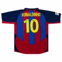 Barcelona Ronaldinho #10 Retro Jersey Home 2003/04