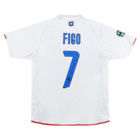 Inter Milan Figo #7 Retro Jersey 100th Anniversary Away 2007/08