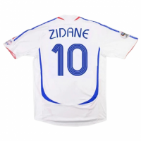 France Zidane #10 Retro Jersey Away Replica World Cup 2006