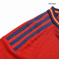 Spain Long Sleeve Jersey Home Player Version World Cup 2022