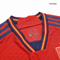 Spain Long Sleeve Jersey Home Player Version World Cup 2022