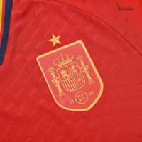Spain Long Sleeve Jersey Home Player Version World Cup 2022