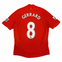 Liverpool Gerrard #8 Retro Home Jersey 2008/09
