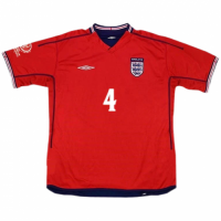 Gerrard #4 England Retro Away Jersey World Cup 2002