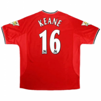 Manchester United KEANE #16 Retro Jersey Home 2000/02