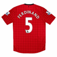 Manchester United FERDINAND #5 Retro Jersey Home 2012/13