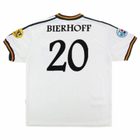 Germany BIERHOFF #20 Retro Jersey Home Euro Cup 1996