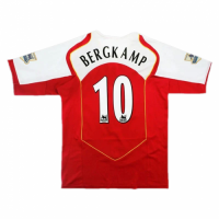 Arsenal Bergkamp #10 Retro Jersey Home Replica 2004/05