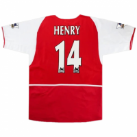 Arsenal Henry #14 Retro Jersey Home Replica 2002/04