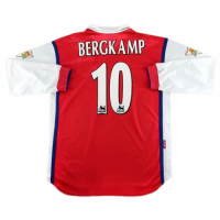 Arsenal Bergkamp #10 Retro Jersey Long Sleeve 1998/99