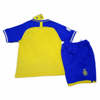 Al Nassr Kid's Jersey Home Kit(Jersey+Shorts) Replica 2022/23