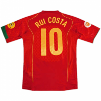 Portugal Rui Costa #10 Retro Jersey Home Replica Euro Cup 2004