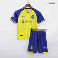 Al Nassr Kid's Jersey Home Kit(Jersey+Shorts) Replica 2022/23