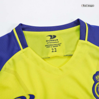 Al Nassr Kid's Jersey Home Kit(Jersey+Shorts) Replica 2022/23