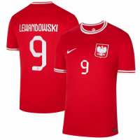 Poland Lewandowski  #9 Jersey Away Replica World Cup 2022