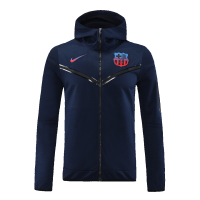 Barcelona Hoodie Sweatshirt Kit(Top+Pants) Navy 2022/23