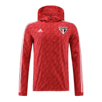 Sao Paulo FC Windbreaker Hoodie Jacket Red 2022/23
