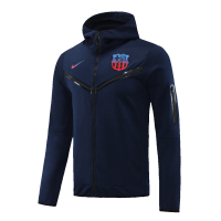 Barcelona Hoodie Sweatshirt Kit(Top+Pants) Navy 2022/23