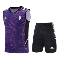 Juventus Sleeveless Training Kit (Top+Shorts) Purple 2022/23