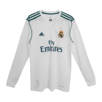 RONALDO #7 Retro Real Madrid Home Long Sleeve Jersey 2017/18