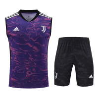 Juventus Sleeveless Training Kit (Top+Shorts) Purple 2022/23