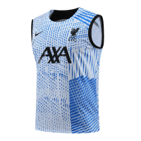 Liverpool Sleeveless Training Kit White&Blue 2023/24